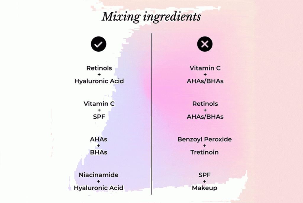 بایدها و نبایدهای ترکیب مواد مراقبت از پوست